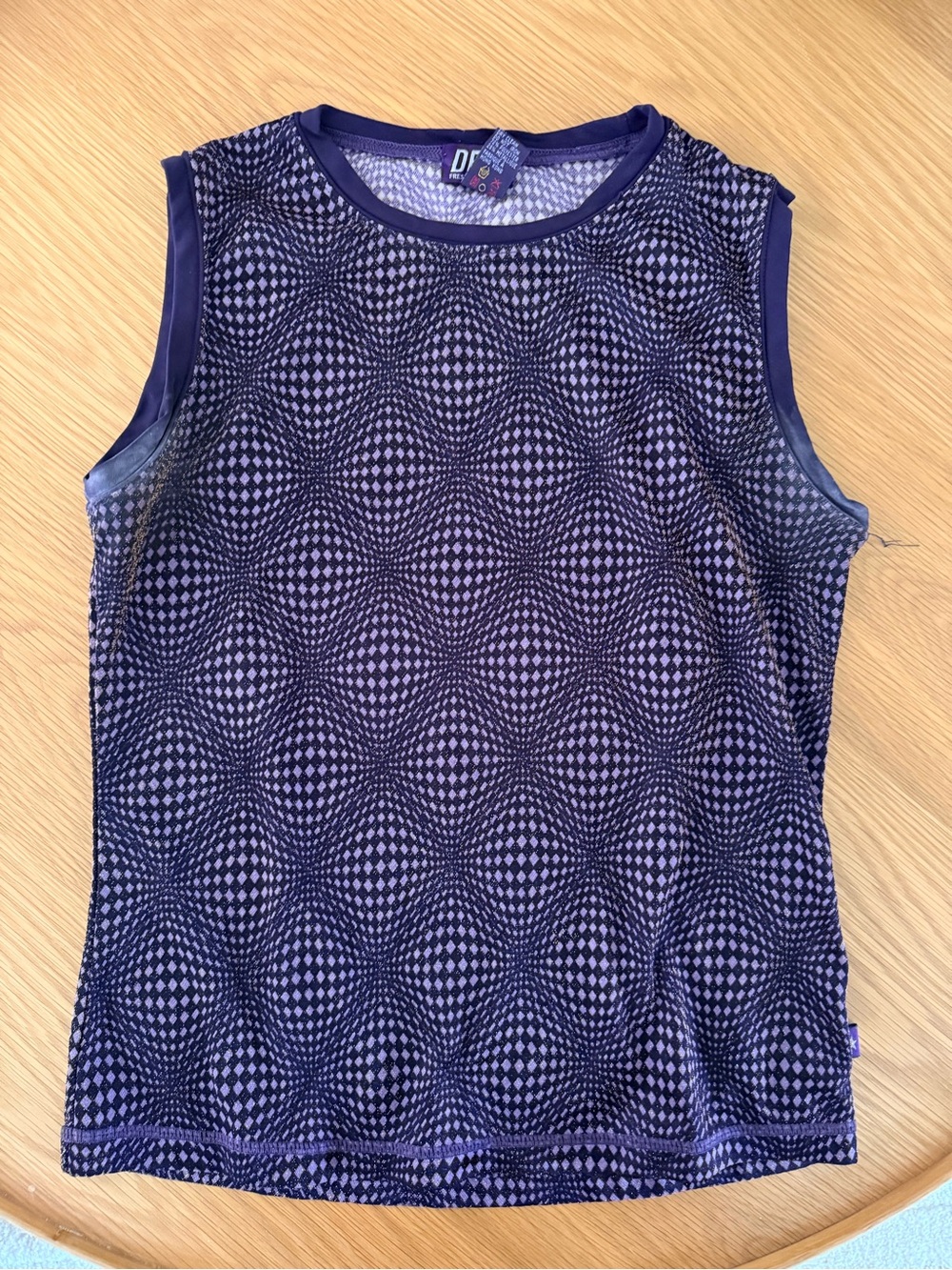 Vintage DEX Purple Geometric Tank Top